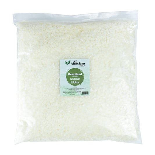 All American Wax 10lbs bag of all-natural soy wax flakes.