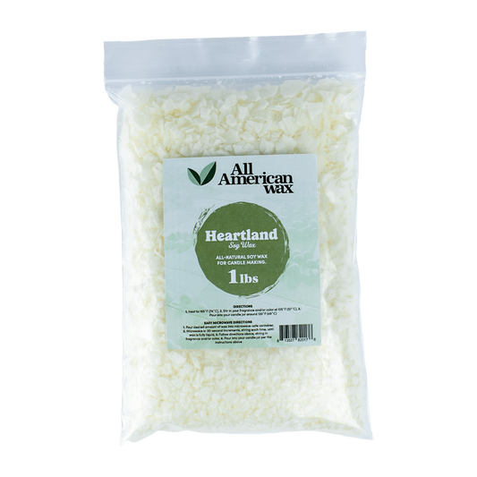 All American Wax 1lbs bag of all-natural soy wax flakes.