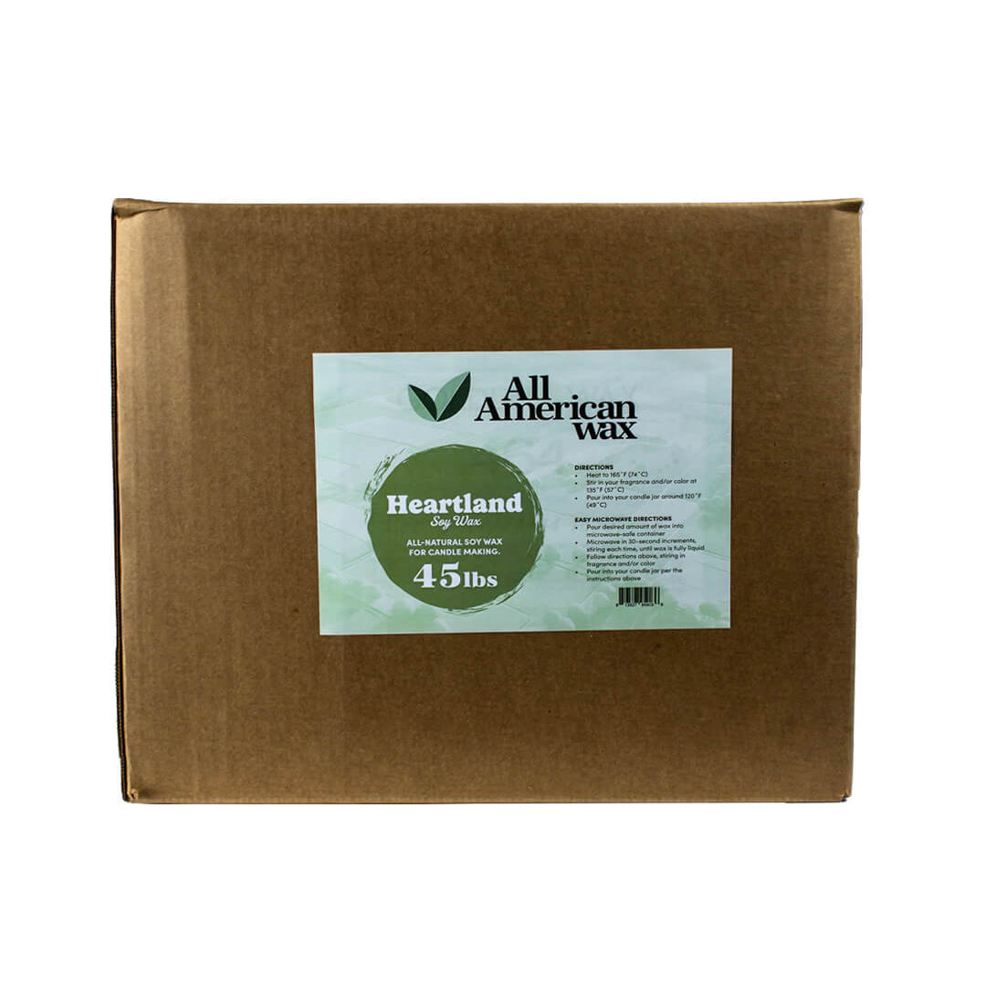 All American Wax 45lbs box of all-natural soy wax flakes.