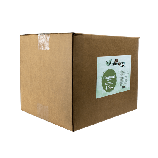 All American Wax 45lbs box of all-natural soy wax flakes.
