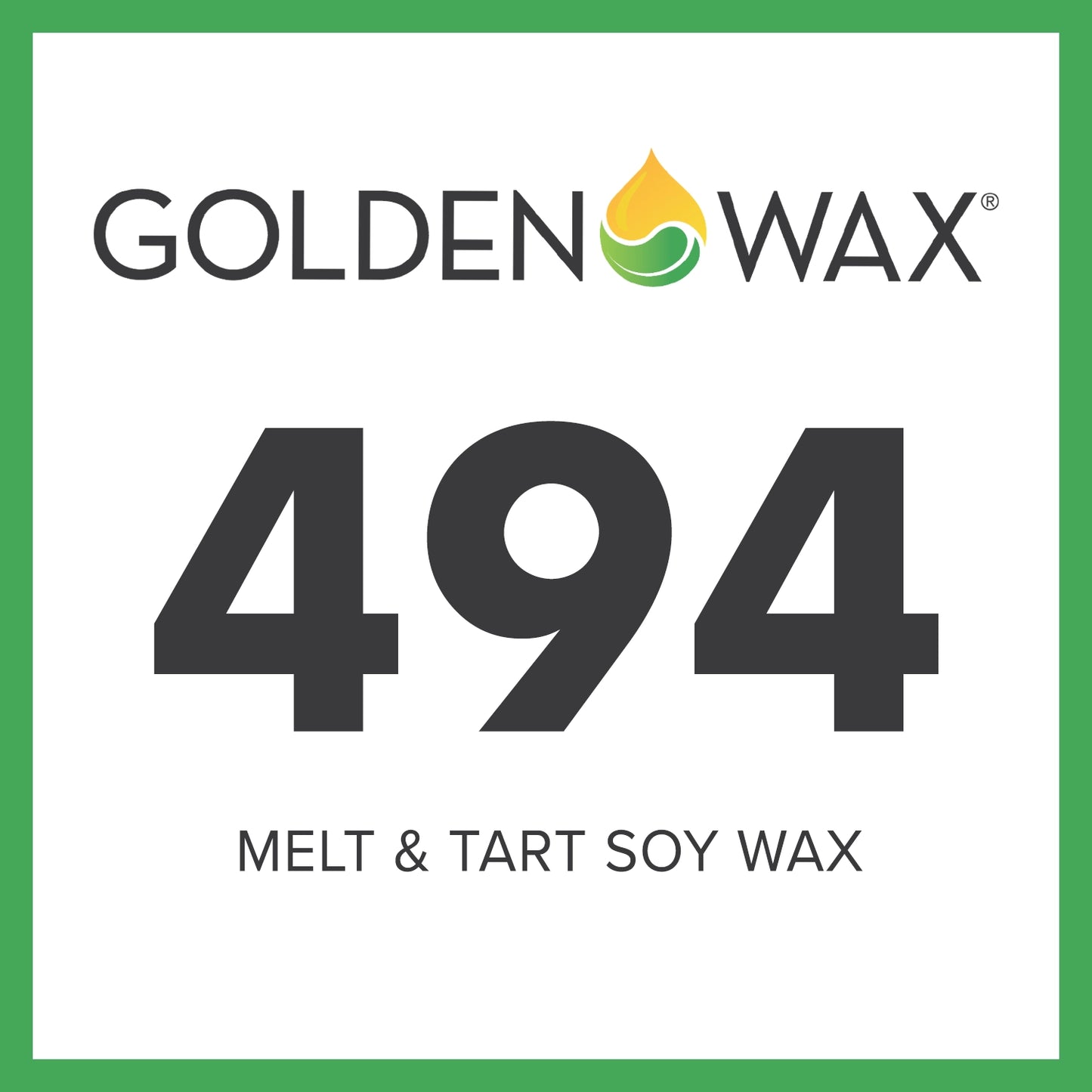 Golden Brands Wax 494 Melt & Tart Soy Wax